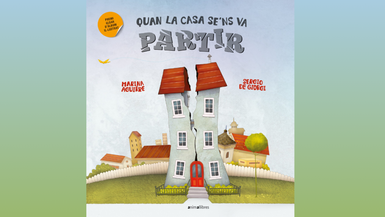 portada amb fons del conte quan la casa se'ns va partir