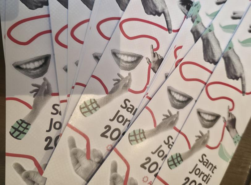 Punts de llibre d'Aura per Sant Jordi