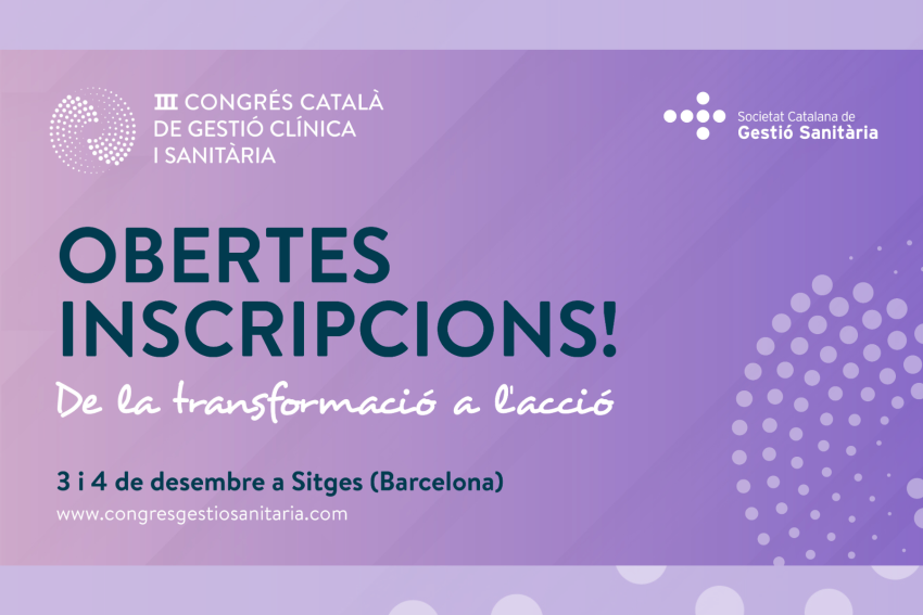 Incripcions III congrés català gestió clínica i sanitària