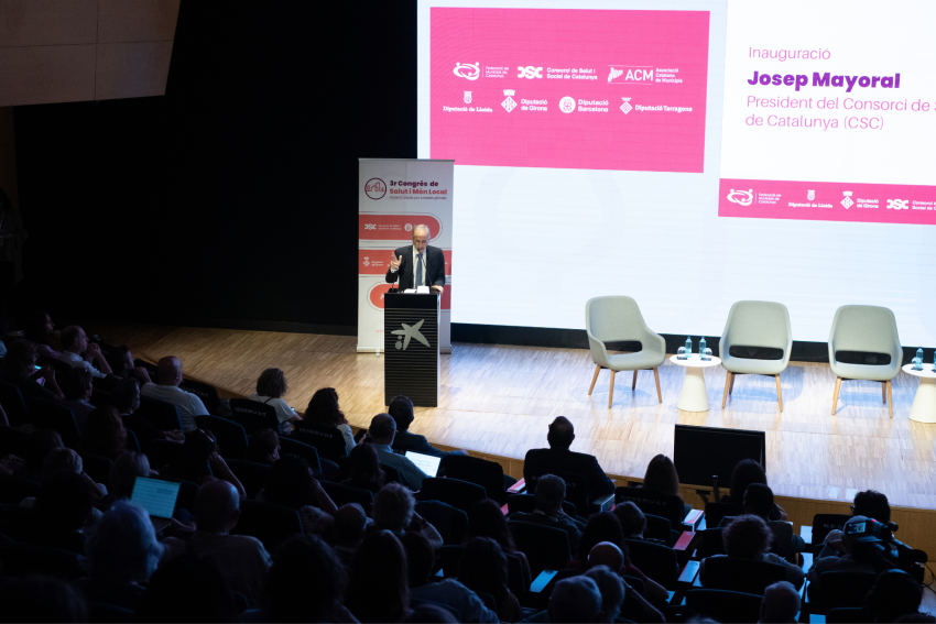 Josep Mayoral, al 3r Congrés de Salut i Món Local