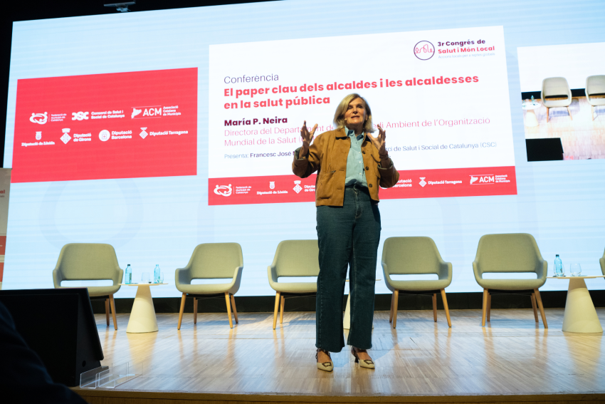 Maria P. Neira al 3r Congrés de Salut i Món Local