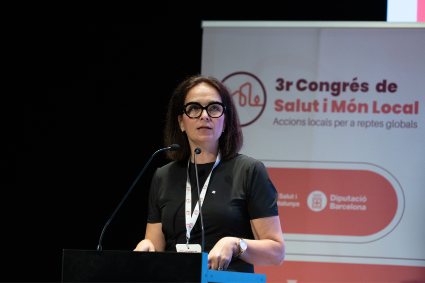 Sílvia Subirana, al 3r Congrés de Salut i Món Local
