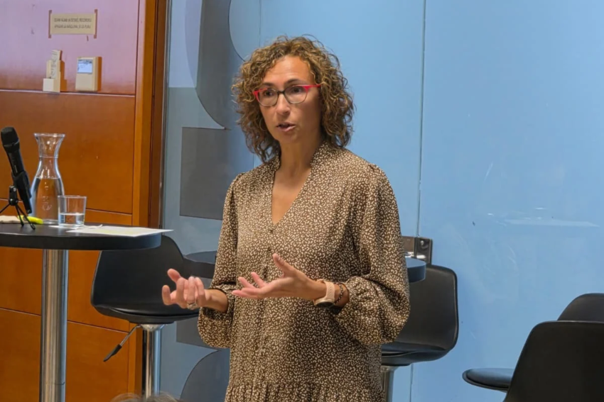 Anna Fuster durant la jornada de Sostenibilitat