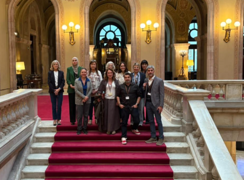 Representats de les entitats compareixents al Parlament sobre la Proposició de llei de protecció i promoció de la salut mental infantil i juvenil a Catalunya