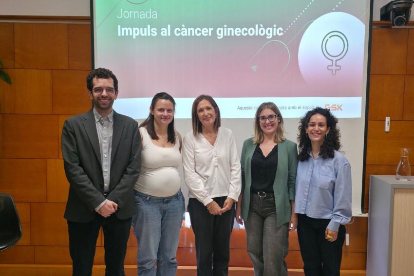 Representants de les entitats finalistes de la categoria Impuls al Càncer Ginecològic del Programa Impulsa
