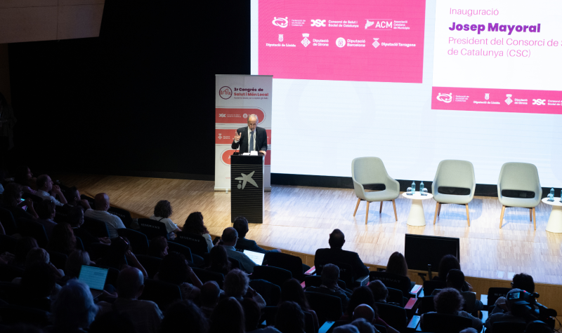 Josep Mayoral, al 3r Congrés de Salut i Món Local