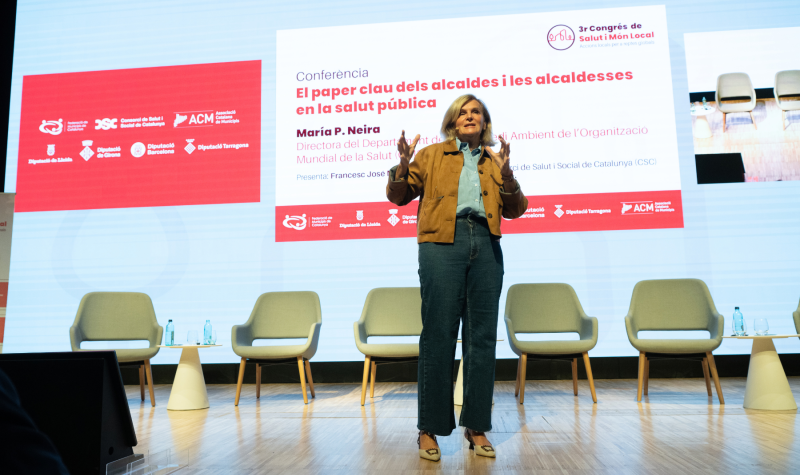 Maria P. Neira al 3r Congrés de Salut i Món Local