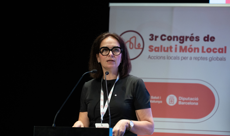 Sílvia Subirana, al 3r Congrés de Salut i Món Local