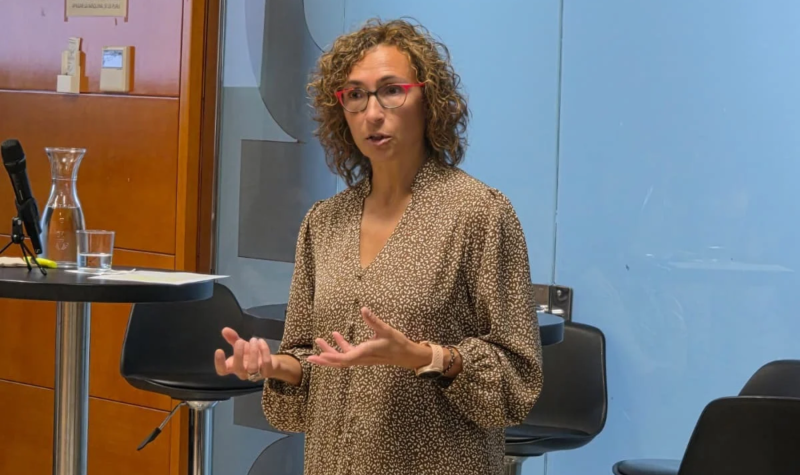 Anna Fuster durant la jornada de Sostenibilitat
