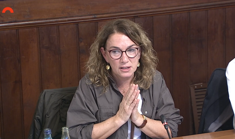 Montserrat Dolç, en la eva intervenció al Parlament