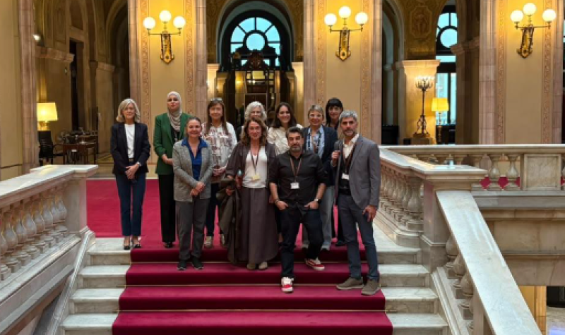 Representats de les entitats compareixents al Parlament sobre la Proposició de llei de protecció i promoció de la salut mental infantil i juvenil a Catalunya