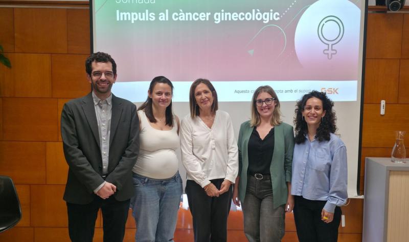 Representants de les entitats finalistes de la categoria Impuls al Càncer Ginecològic del Programa Impulsa